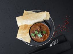 Mom's Special Mutton Curry Dosa