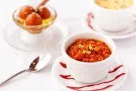 Gajar Halwa with Gulab Jamun