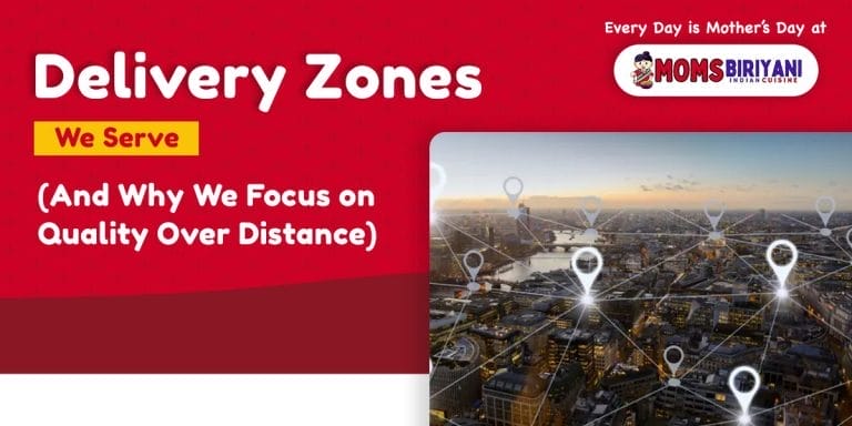 Indian food delivery zones