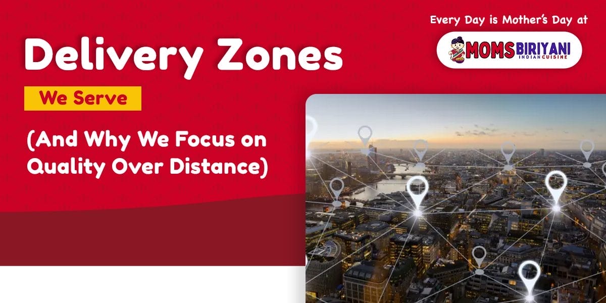 Indian food delivery zones